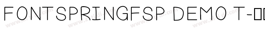 FONTSPRINGFSP DEMO T字体转换
